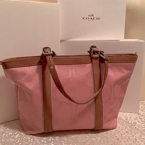 Coach Signature Pink Gallery Bag No. A0920-F13560